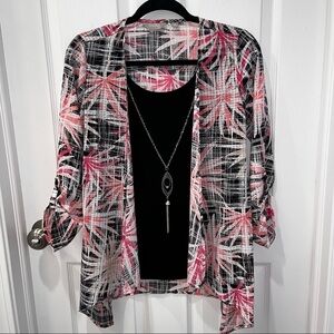 Coral Bay Faux-layered Tunic | Small